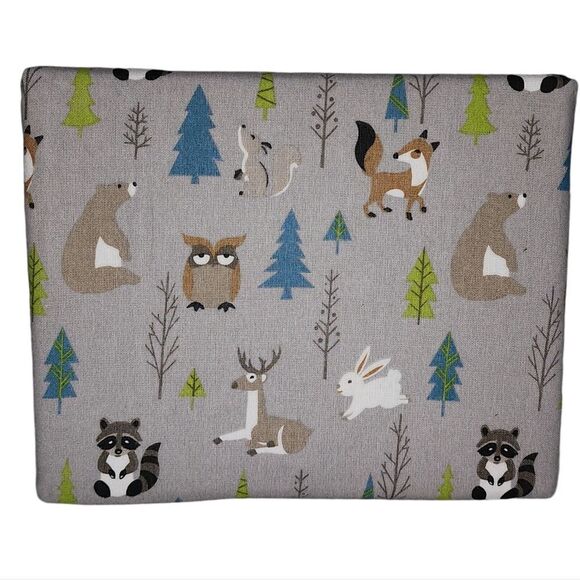 Ryland Collection Heavy Weight Cotton Flannel Sheet Set Twin Size 3pc Gray Multi - Picture 8 of 10